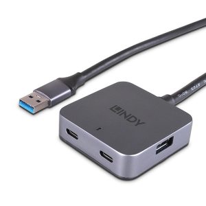 Hub USB LINDY 5m USB 3.0 Hub 4 Ports USB-A,