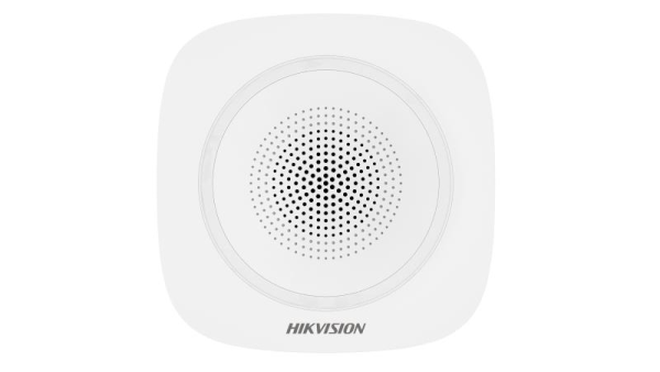 Sirena interior wireless AX PRO Hikvision DS-PS1-I-WE(B)-R(Red Indicator); 868MHz two-way