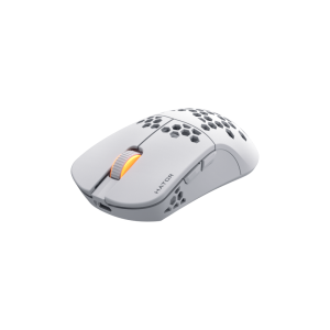 Mouse Gaming Wireless Hator Stellar Pro Wireless, 26000 DPI, Alb
