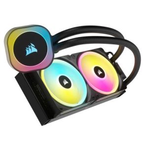 Cooler Procesor CORSAIR H110i, Lichid, 14 cm, 2 ventilatoare, aRGB