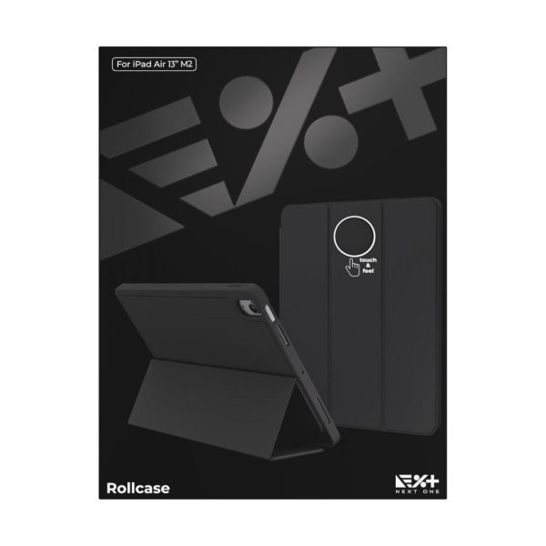 NEXT ONE ROLLCASE FOR IPAD AIR 13" M2 2024 BLACK