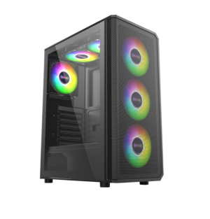 Carcasa PRO GAMING GHOST, RGB, Mid Tower, Black