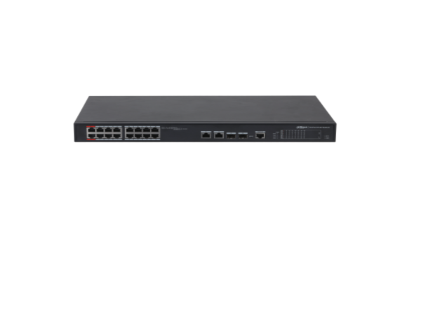 Dahua Managed switch 16 porturi PFS4218-16ET-240, Interfata: 16 x RJ45