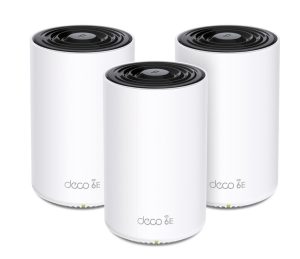 Router wireless TP-LINK Deco XE75, WIFI 6E, Mesh, Tri-Band