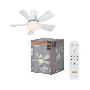 Plafoniera LED CCT cu ventilator Osram Leste cu Telecomanda, 21W,