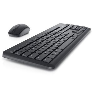 Kit Wireless tastatura si mouse Dell KM3322W, taste numerice, negru