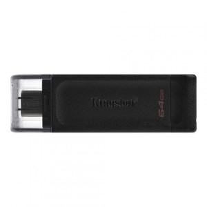Memorie USB Kingston DataTraveler 70, 64 GB, USB 3.2, Negru