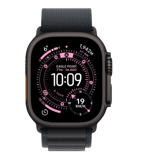 Apple Watch Ultra 3 GPS + Cellular 49mm Black Titanium Case with Black