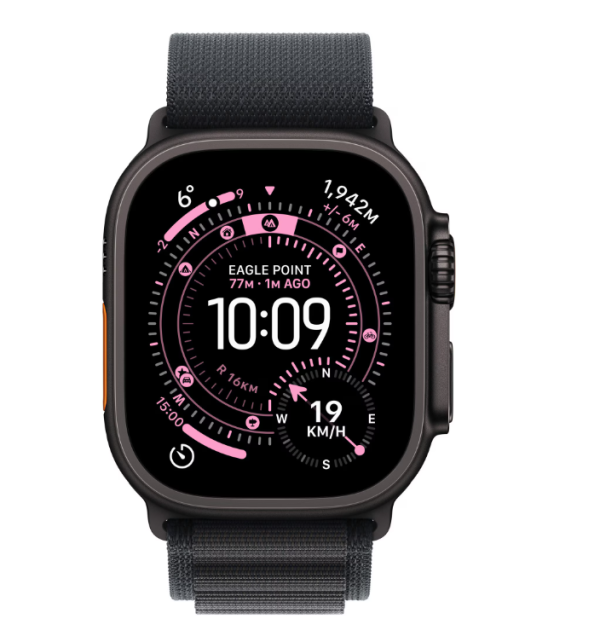 Apple Watch Ultra 3 GPS + Cellular 49mm Black Titanium Case with Black