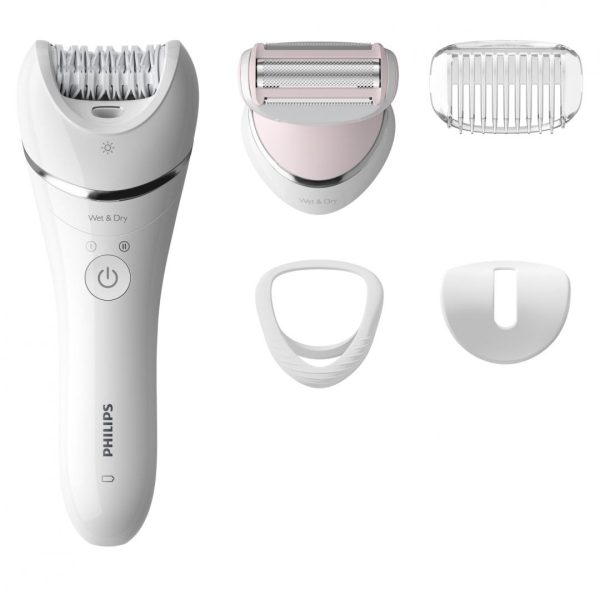 Epilator umed si uscat PHILIPS Seria 8000 BRE710/00, 32 pensete,