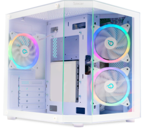 Carcasa SPACER Aquarium, Cube Tower, White