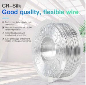 CREALITY PLA 3D Printer Filament, silk white, Printing temperature: 190-220,