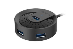 Hub USB A4TECH HUB-30-BK USB-A, 5 porturi, Negru