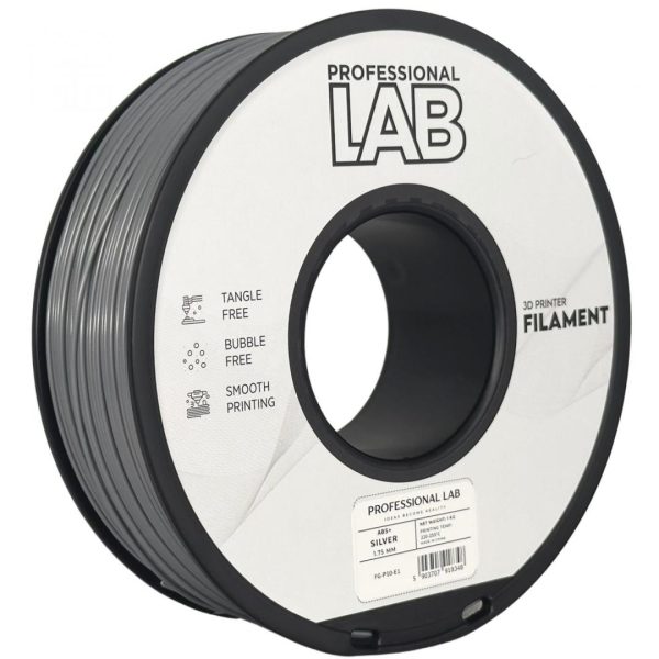 Filament 3D Proffesional Lab, Diamentru 1.75mm, Greutate: 1KG, Culoare: Silver,