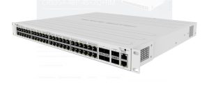 SWITCH MIKROTIK CRS354-48P-4S+2Q+RM, 48xLAN Gigabit, 4xSFP, 2x40G QSFP, POE 700W