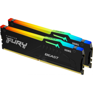 Memorie RAM Kingston FURY Beast RGB, 64 GB DDR5, 6400