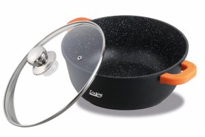 CRATITA ALUMINIU TURNAT+CAPAC,16x7.5 CM, 1.2 L, DARK LINE,COOKING  BY