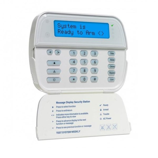 Tastatura wireless DSC WT5500 LCD pentru centrala ALEXOR, Se poate