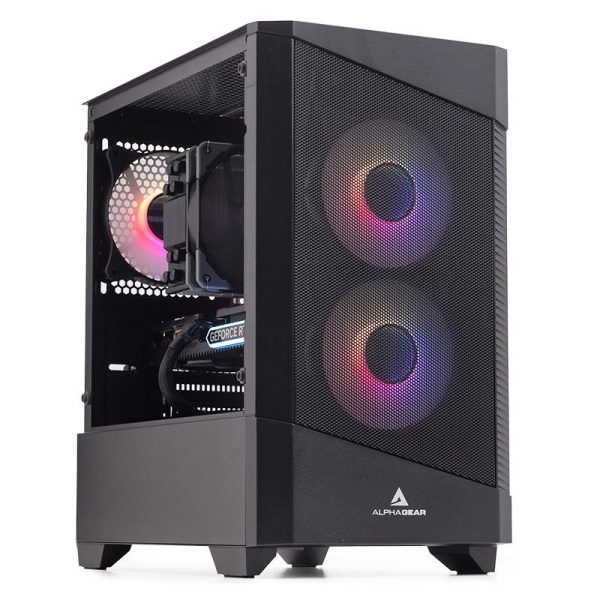 Carcasa ALPHAGEAR Monarch RGB, Mid Tower, Black