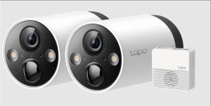 Kit camere Supraveghere WIFI, wireless TAPO C420S2, 2.4 GHz, WPA/WPA2-
