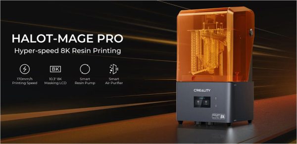 Imprimanta 3D Creality Halot-MAGE PRO cu rasina, Tehnologie SLA, Stereolitografie,