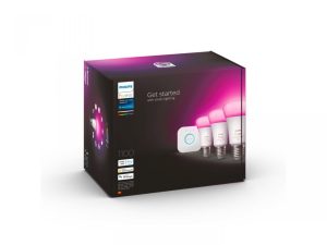 Pachet 3 Becuri LED RGB inteligente Philips Hue A60, Bluetooth,