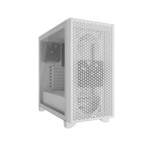 Carcasa Corsair 3000D AIRFLOW, RGB, Mid Tower, White