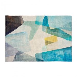 Covor printat, FOREST 160x230 cm, lavabil cu spate antialunecare, inaltime