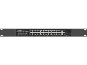 Switch 24x 100 Mb PoE+ / 2x combo, rack