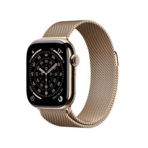 Apple Watch Series 11 GPS + Cellular 42mm Gold Titanium Case with