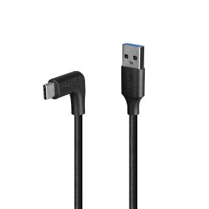 Cablu Lindy 3.2 USB A la USB C, 90°, lunngime